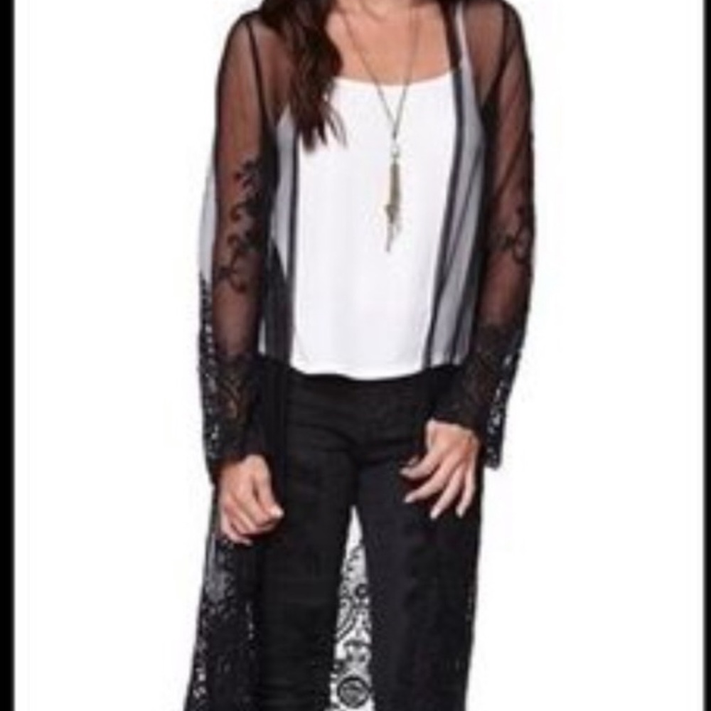 LA Hearts Sheer Duster